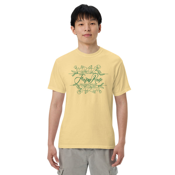 FarmRaise Floral Comfort Colors Green Writing