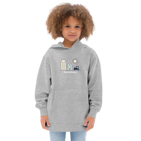 FarmRaise 'Simple Farm Scene' Kids Fleece Hoodie