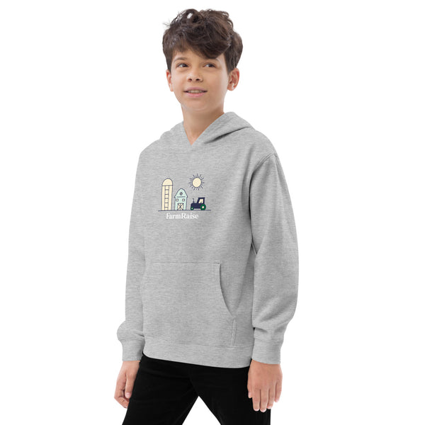 FarmRaise 'Simple Farm Scene' Kids Fleece Hoodie