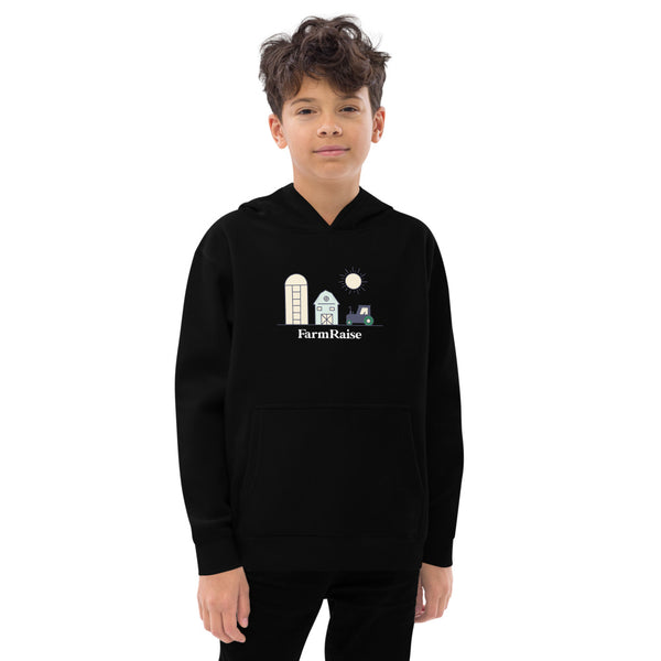 FarmRaise 'Simple Farm Scene' Kids Fleece Hoodie